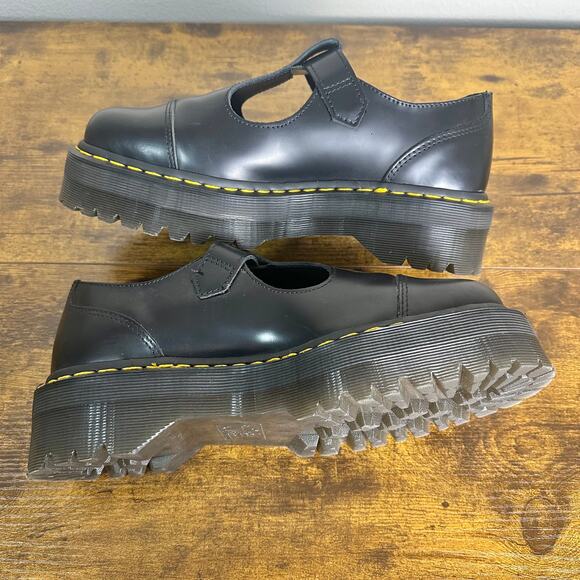 DR. MARTENS | Bethan Mary Jane Shoes Chunky Black New w/o box | EU 42 US 10 - Picture 7 of 10